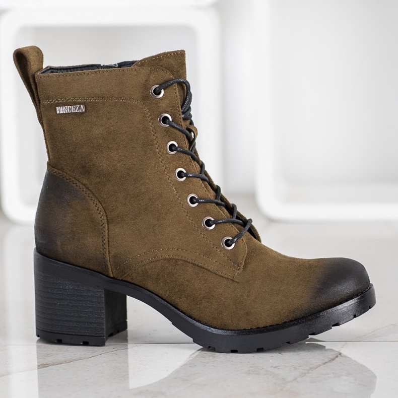 Bottines en daim VINCEZA multicolore vert 2