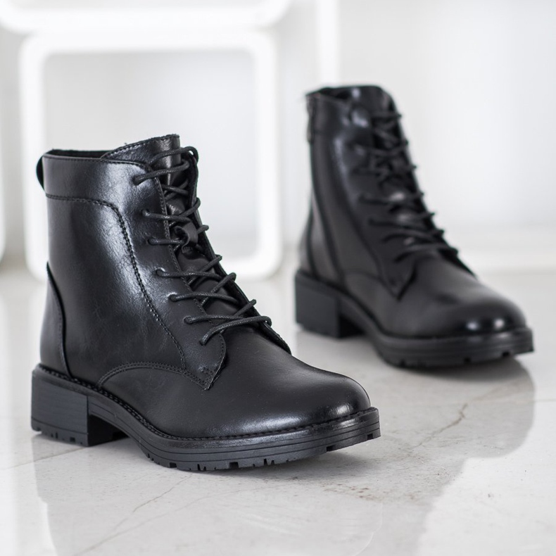 Élégants trappeurs VINCEZA le noir 1 Élégants trappeurs VINCEZA le noir 1