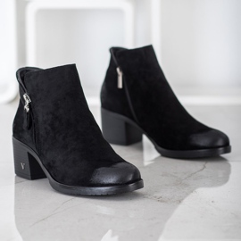 Bottines en daim VINCEZA le noir 4