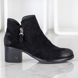 Bottines en daim VINCEZA noir 1