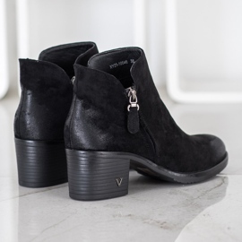 Bottines en daim VINCEZA noir 2