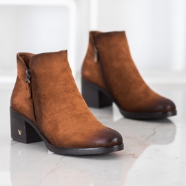 Bottines en daim VINCEZA brun 1