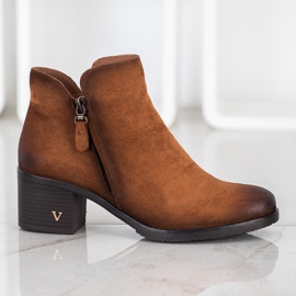 Bottines en daim VINCEZA brun 3