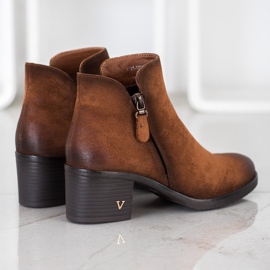 Bottines en daim VINCEZA brun 4