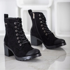 Bottines en daim VINCEZA le noir 4