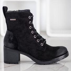 Bottines en daim VINCEZA noir 1
