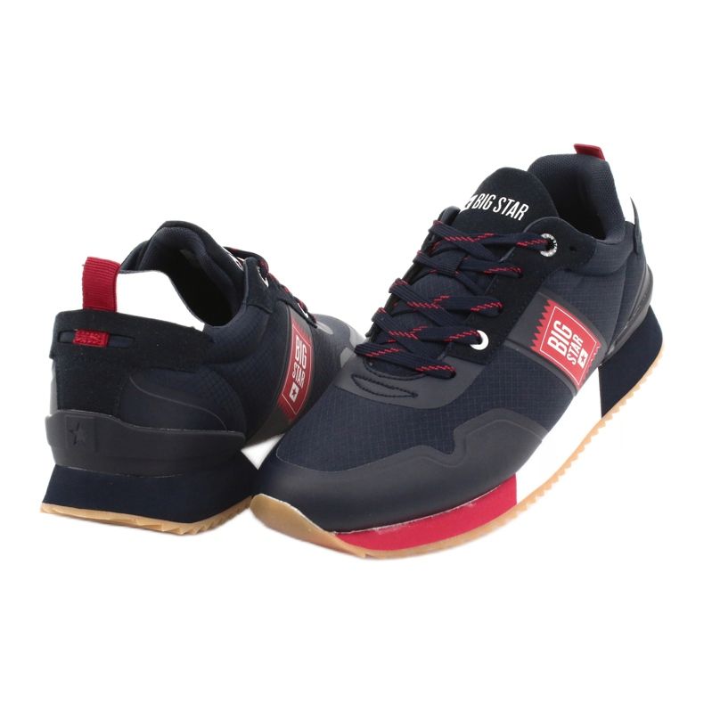 Chaussures de Sport Big Star GG174182 Marine blanc rouge bleu marine 3