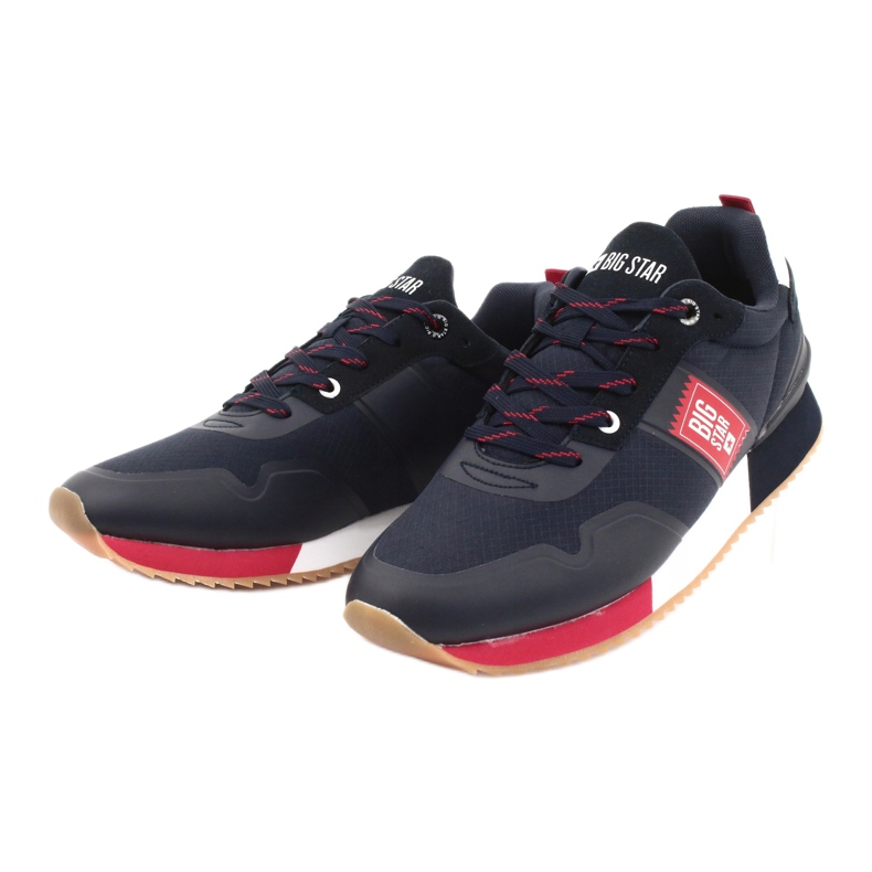 Chaussures de Sport Big Star GG174182 Marine blanc rouge bleu marine 2