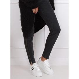 Baskets blanches pour femmes CC-20 Noir le noir 2