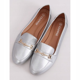 Mocassins argent métallisé 9F176 Argent gris 1 Mocassins argent métallisé 9F176 Argent gris 1