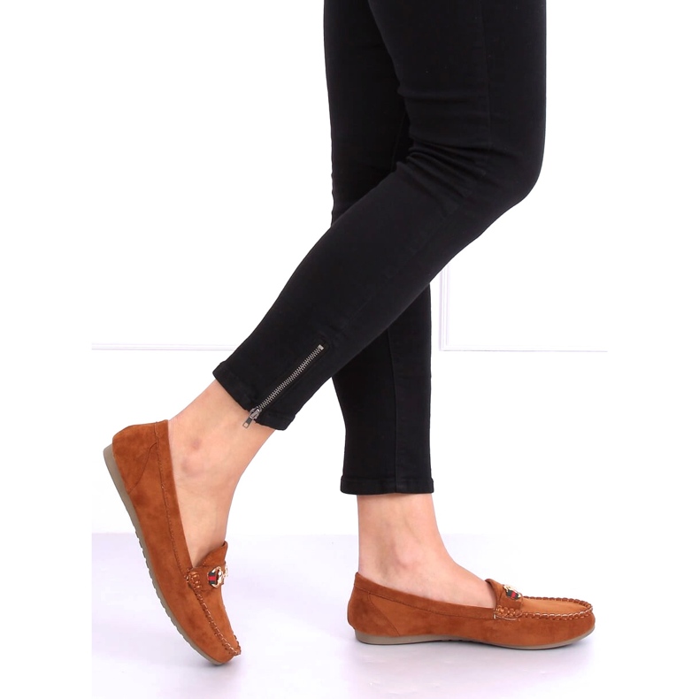 Mocassins femme camel CH-1M16 Camel brun 2