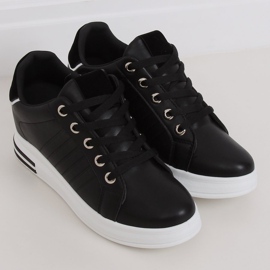 Black R78 Baskets noires sur un coin caché le noir 1