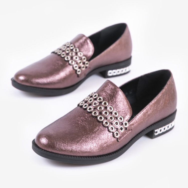 Chaussures basses marron pour femmes C18-6251 rouge multicolore 1 Chaussures basses marron pour femmes C18-6251 rouge multicolore 1