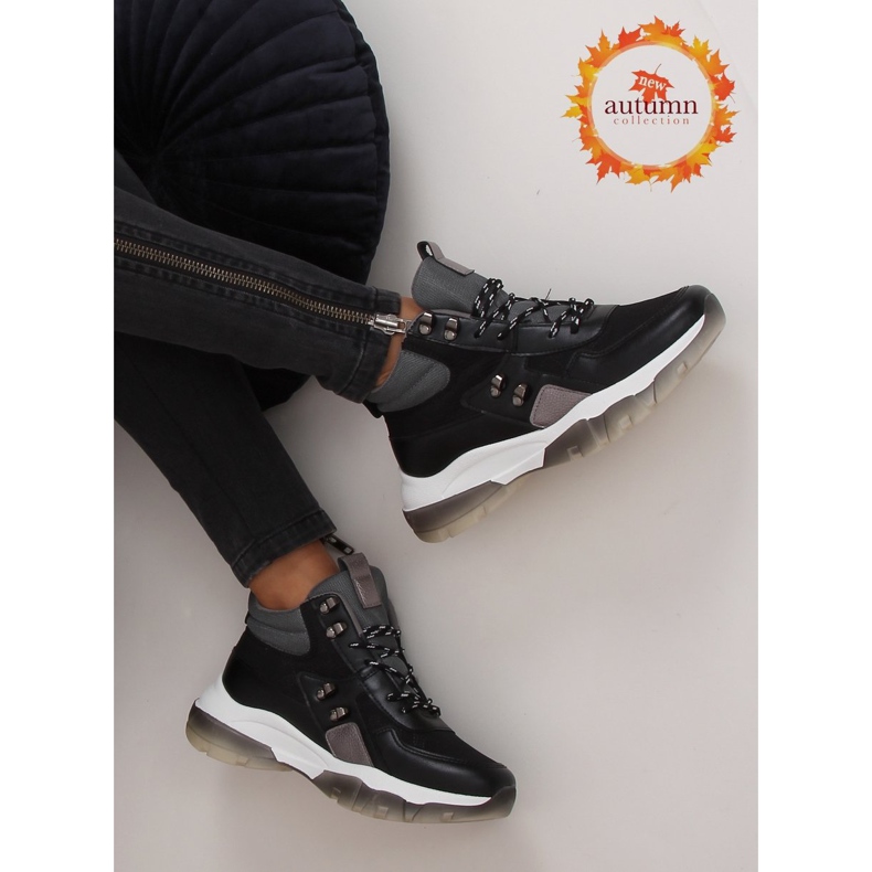 Bottines noires 2000-C03 Noir le noir 1