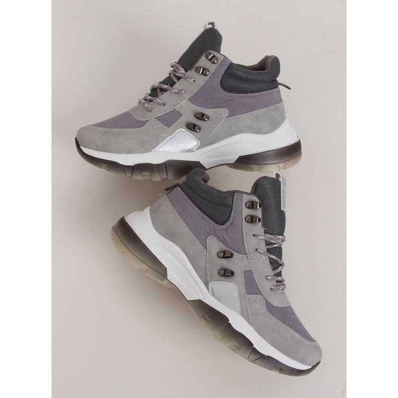 Chaussures de sport montantes grises 2000-C03 Gris 2