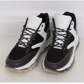 Noir 2000-C06 Baskets montantes noires 1