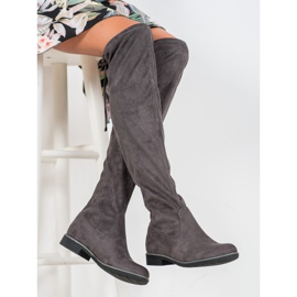 J. Star Cuissardes en daim avec un lien gris 1