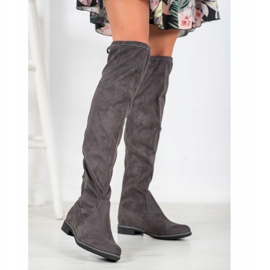 J. Star Cuissardes en daim avec un lien gris 2