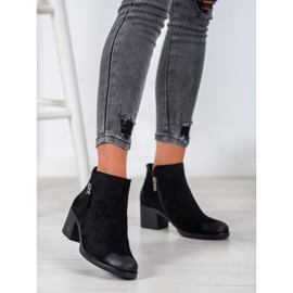 Bottines en daim VINCEZA le noir 5