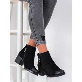 Bottines en daim VINCEZA le noir 3