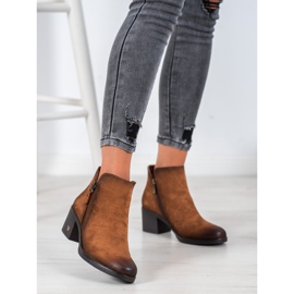 Bottines en daim VINCEZA brun 2