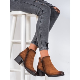 Bottines en daim VINCEZA brun 5