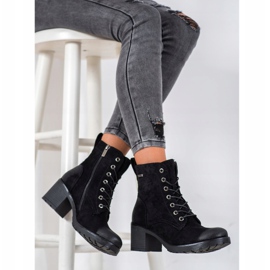 Bottines en daim VINCEZA le noir 3