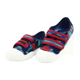 Chaussures enfant Befado 907P114 rouge bleu marine bleu multicolore 3