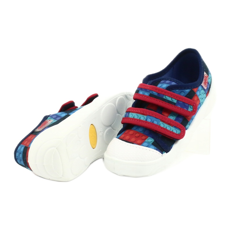 Chaussures enfant Befado 907P114 rouge bleu marine bleu multicolore 4