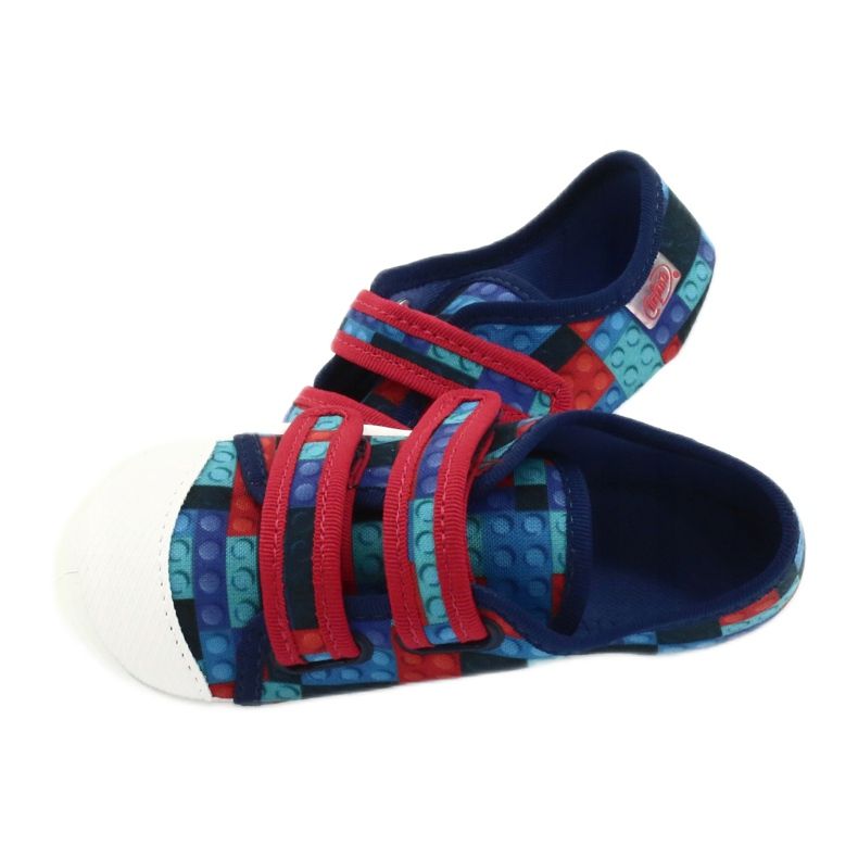 Chaussures enfant Befado 907P114 rouge bleu marine bleu multicolore 5