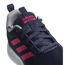 Chaussures Adidas Lite Racer Cln Jr BB7045 bleu marine rose 2