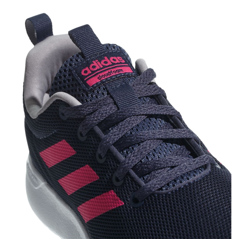 Chaussures Adidas Lite Racer Cln Jr BB7045 bleu marin rose 2