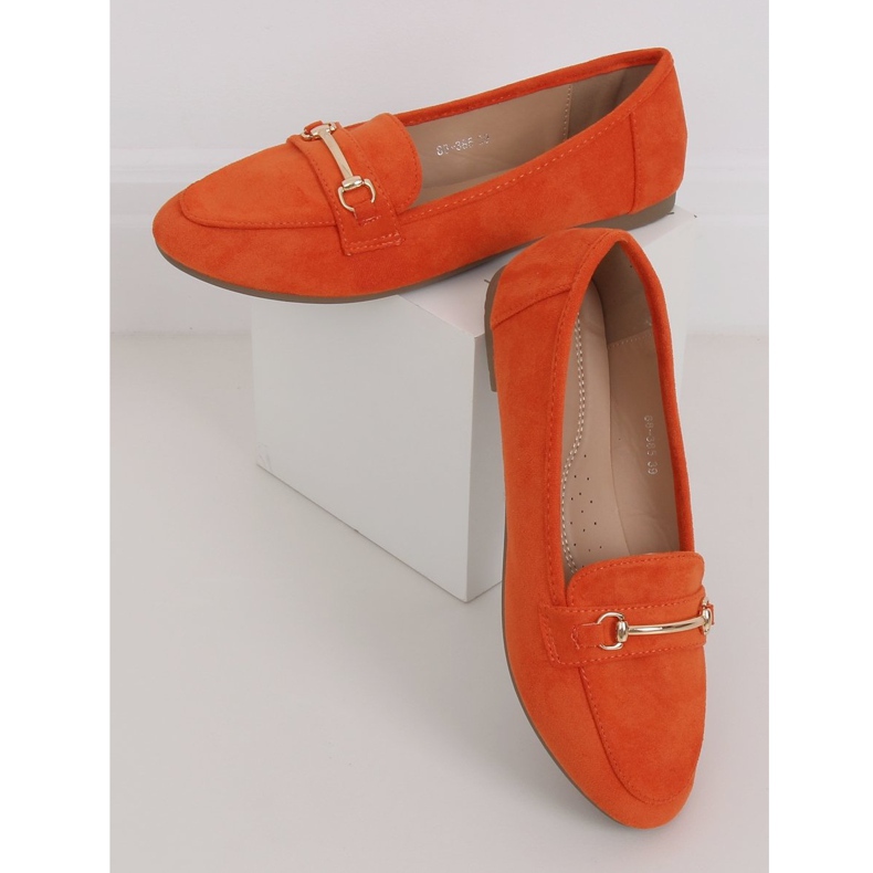 Mocassins femme orange 88-385 Orange 1