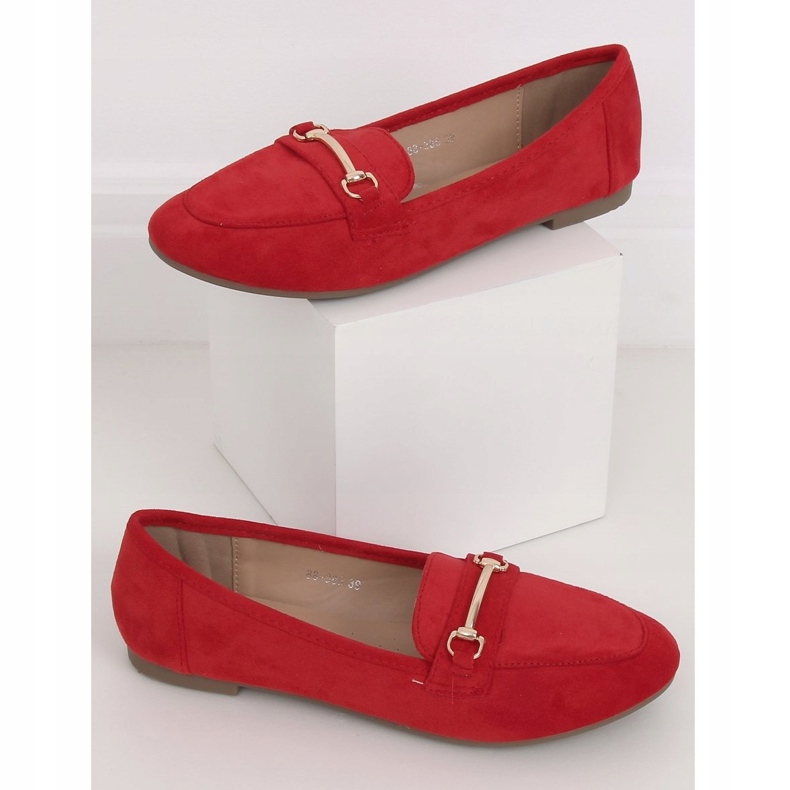 Mocassins femme rouge 88-385 Rouge 1