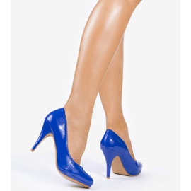 Talons hauts classiques bleus YS-193 1
