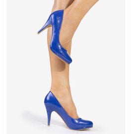 Talons hauts classiques bleus YS-193 2