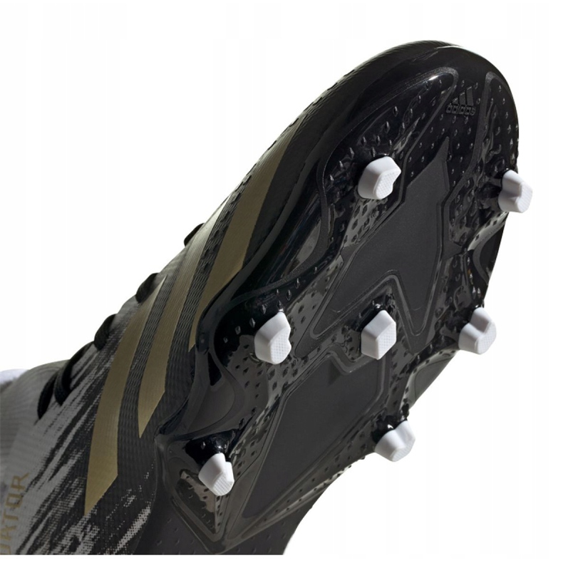 Chaussures de foot Adidas Predator 20.3 Fg Jr FW9215 gris/argent, blanc, noir, or blanche 1