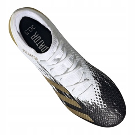 Chaussures de foot Adidas Predator 20.3 L Fg M FW9197 blanc, or blanc 1