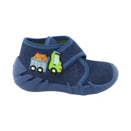 Chaussures enfant Befado 523P012 bleu marine bleu vert 6