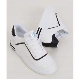 Baskets femme blanches 1239-Y Noir 1