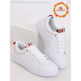 Baskets femme blanches B0-501 BLANC / CHAMPAGNE 1