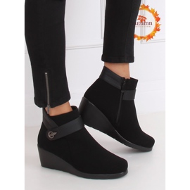 Noir Bottines compensées noires 025 Noir le noir 1