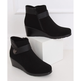 Noir Bottines compensées noires 025 Noir le noir 2