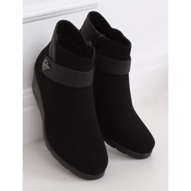 Noir Bottines compensées noires 025 Noir le noir 3