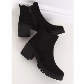 Bottines noires à talons larges XJ-25 Noir 1