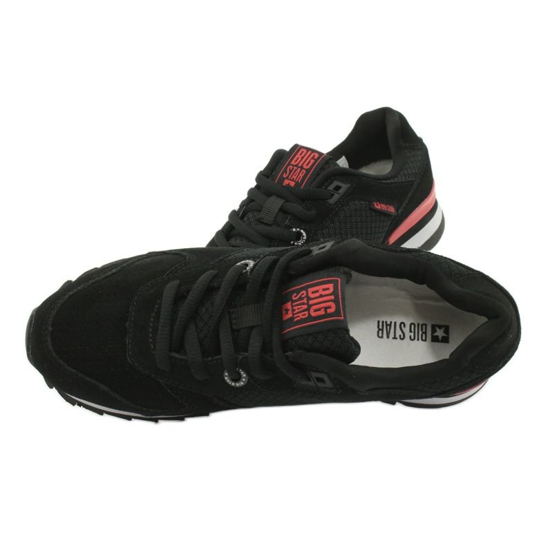 Chaussures de sport BIG STAR GG274524 noir rouge 4