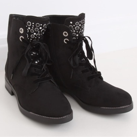 Bottines noires à lacets BH2537-KB Noir le noir 2