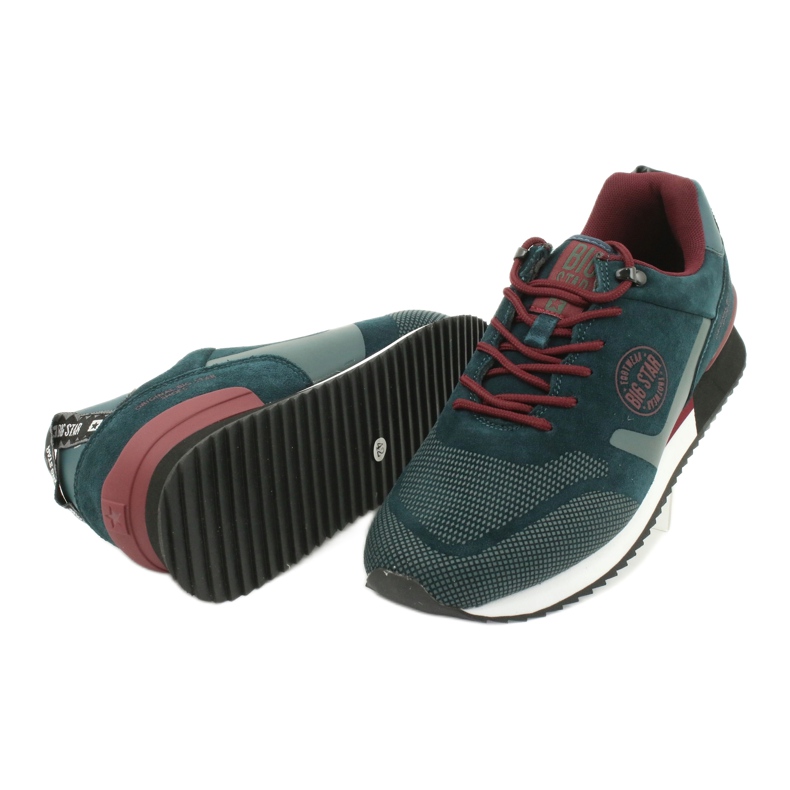 Chaussures Big Star Green GG174549 multicolore vert 3