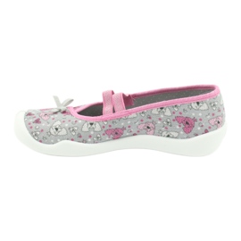 Chaussures pour enfants Befado 116Y273 rose gris 1