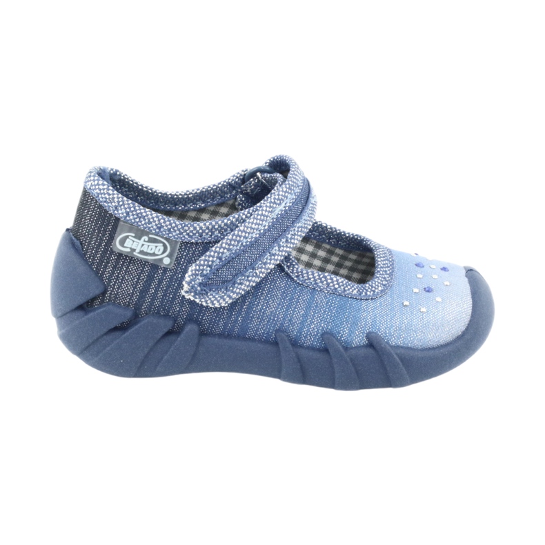 Chaussures pour enfants Befado avec zircons 109P186 bleu gris 6
